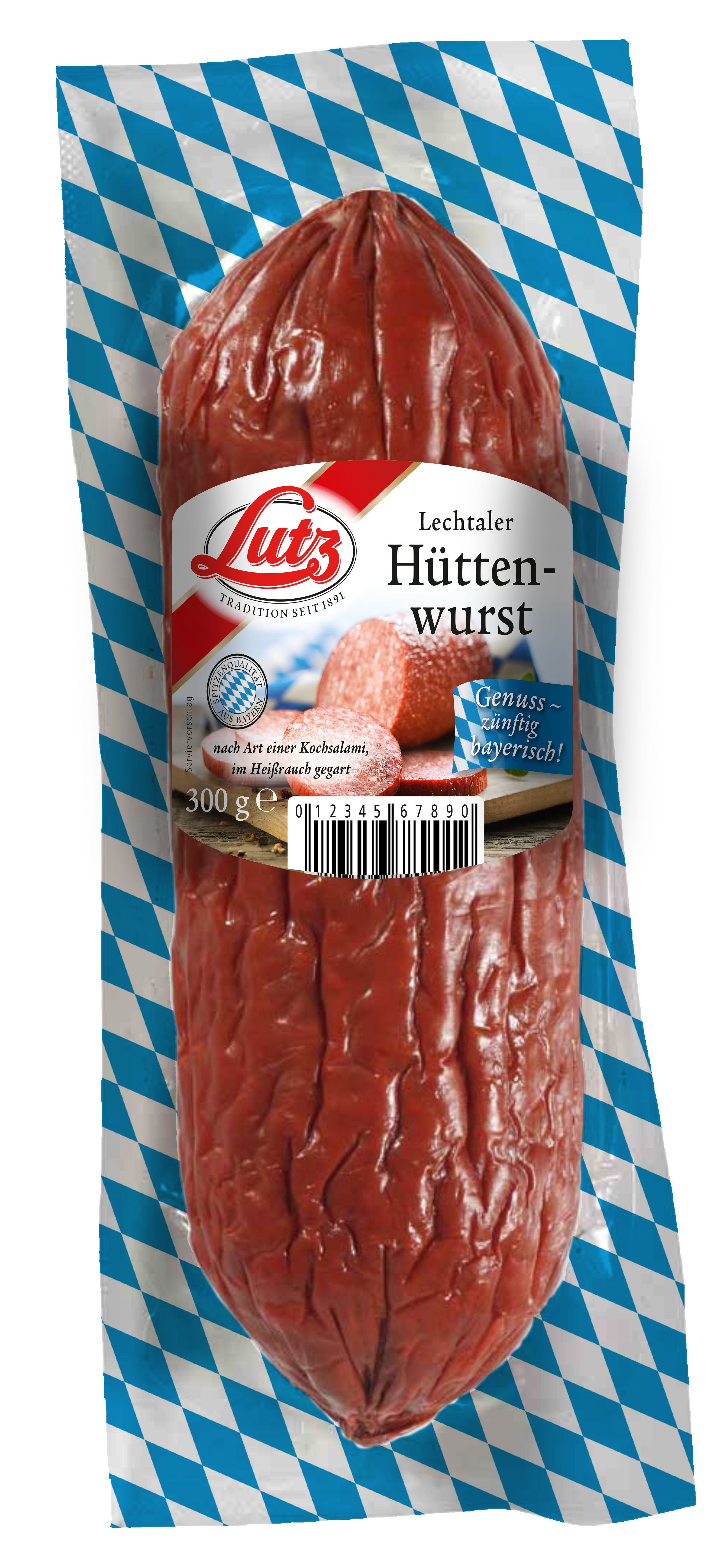 Lechtaler Hüttenwurst – Salami im Heißrauch gegart